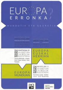 Iñaki Gil de San Vicente inaugura las jornadas EUROPA ERRONKA de GIPE-IPES