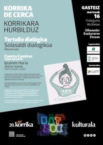 Korrika kultural: Sareak Josten organiza una «tertulia dialógica» para este jueves y correrá por el euskera el próximo día 30