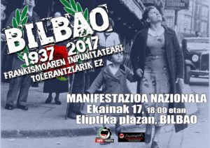 Caída de Bilbao, 80 años después, recuerdos y movilizaciones