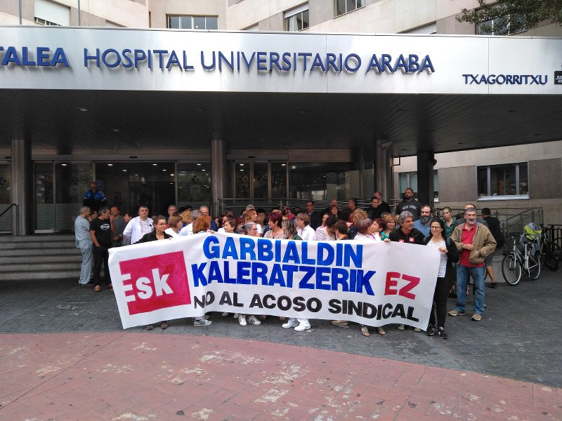 ESK denuncia represión sindical en Osakidetza por parte de Garbialdi al despedir a una delegada suya