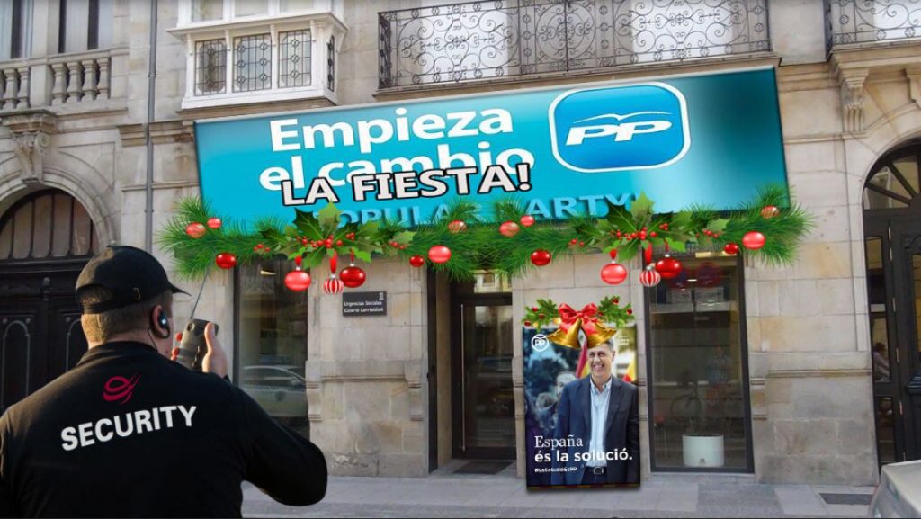 El Partido Popular del País Vasco celebrará su particular cotillón de nochevieja en los locales de San Antonio