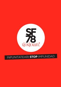 San Fermines 78 gogoan: “En este 40 aniversario queremos destacar el STOP a la impunidad”