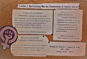 Mesas de encuentro sobre feminismos y cambio social de cara al 8 de Marzo