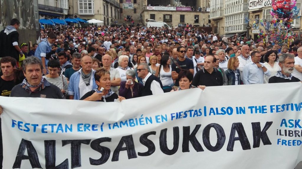 Altsasuko Gurasoak participará en la cadena humana del domingo en la entrada de Gasteiz