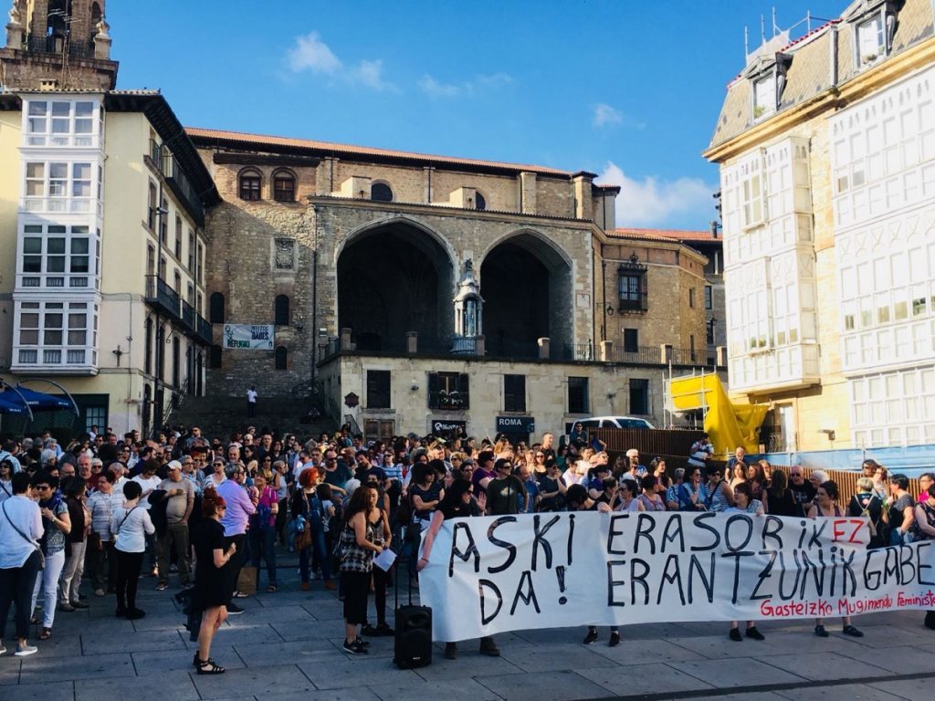 El Movimiento Feminista de Gasteiz activa el protocolo contra las agresiones sexistas