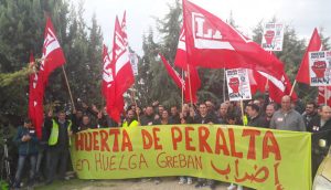 Ramon Lacalzada (LAB): «Eredugarria izan da Huertas de Peraltako langileek greba eramateko modua»