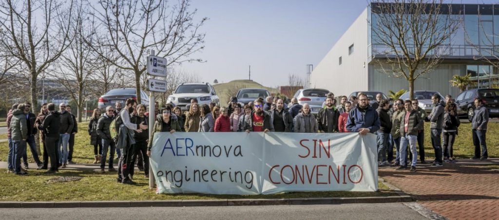 Las empresas de Ingeniería del Grupo Aernnova están sin convenio en el Parque Tecnológico de Miñano
