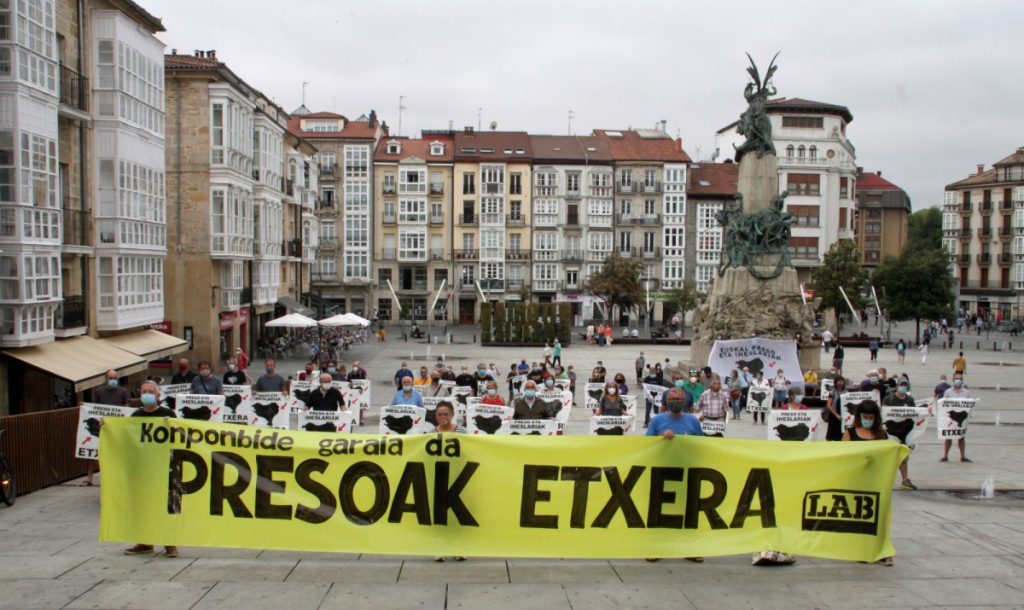 Mobilizazioa egin du LABek Euskal Preso Politikoen etxeratzea eskatzeko