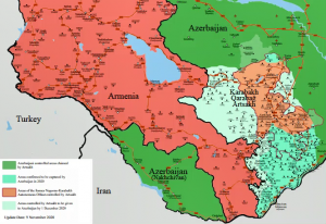 Alto al fuego entre Azerbaiyán y Armenia