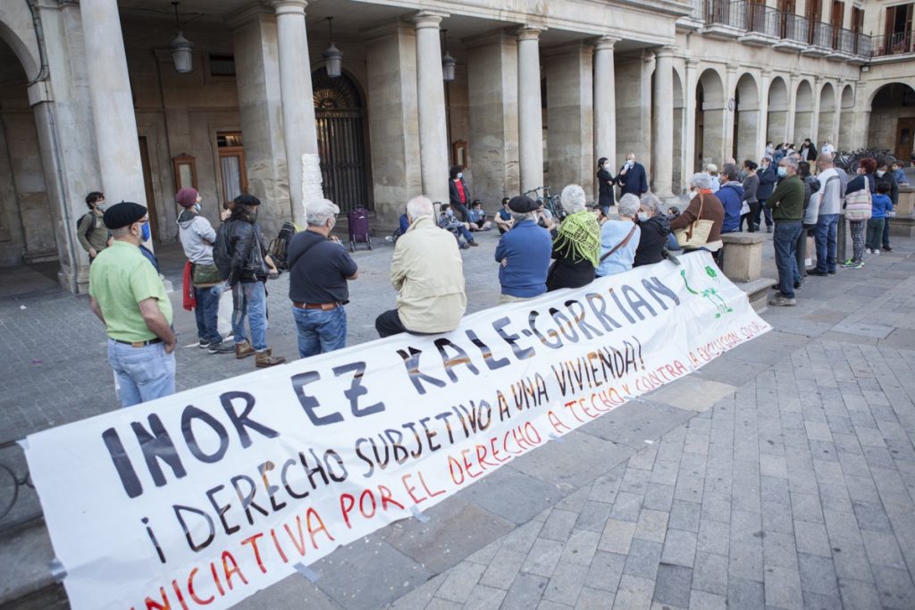 Derecho a Techo plantea cuatro pilares para avanzar en la resolución de la emergencia habitacional en Gasteiz