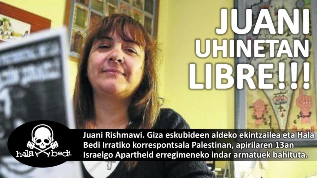 Lidon Soriano: «Con el secuestro de Juani Rishmawi Israel da una vuelta de tuerca al perseguir a trabajadores humanitarios»