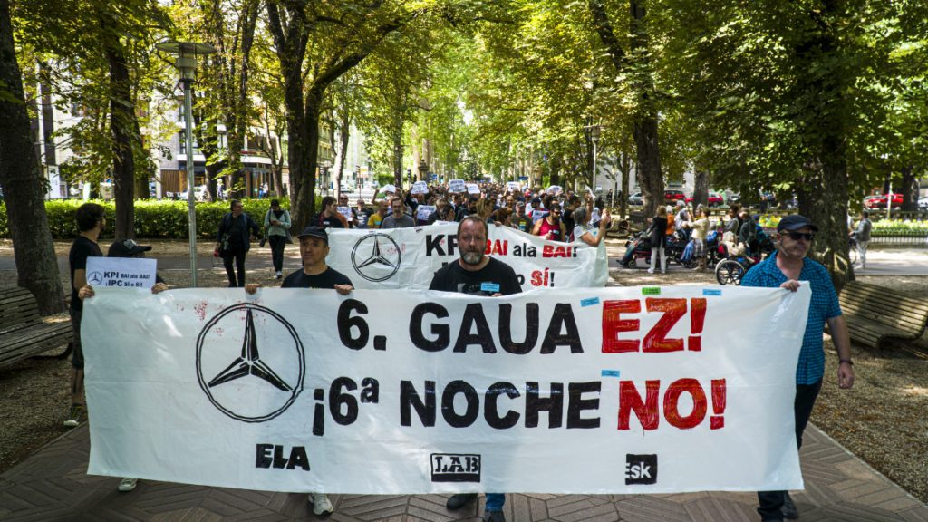 [HALA BIDEO] Las huelgas paran la producción en Mercedes por tercer día consecutivo