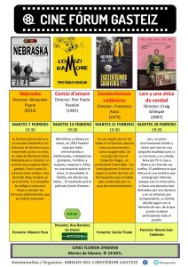 Amigos del Cine Fórum | Programación febrero