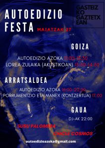 AGENDA | Autoedizio festa Gasteizko Gaztetxean