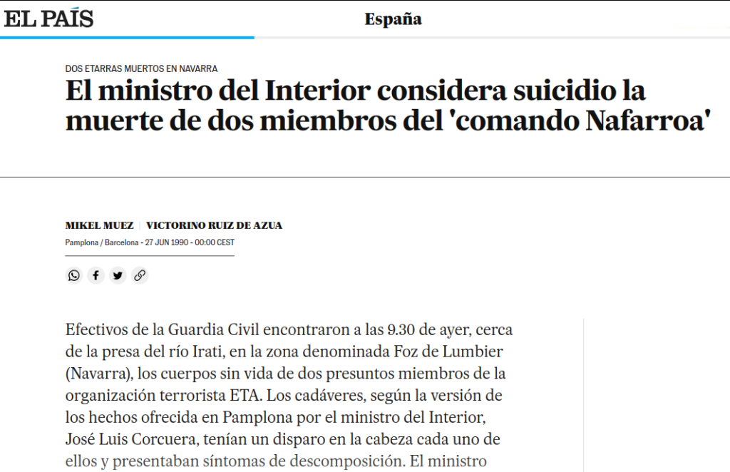 Pako Aristi: “Espainiako Barne ministroak kontatu zuen dena fikzio hutsa da.”