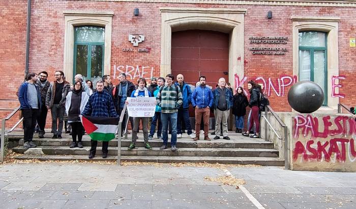 Palestina: EHUko Klaustroaren gehiengoaren eskaera EHUko zuzendaritzari