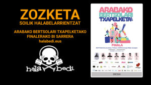 ZOZKETA | Arabako Bertsolari Txapelketaren Finalerako bi sarrera