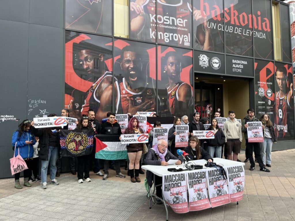 Hapoel eta Maccabi Tel Aviven aurkako partidak bertan behera uzteko eskatu du Palestinarekin Elkartasunak